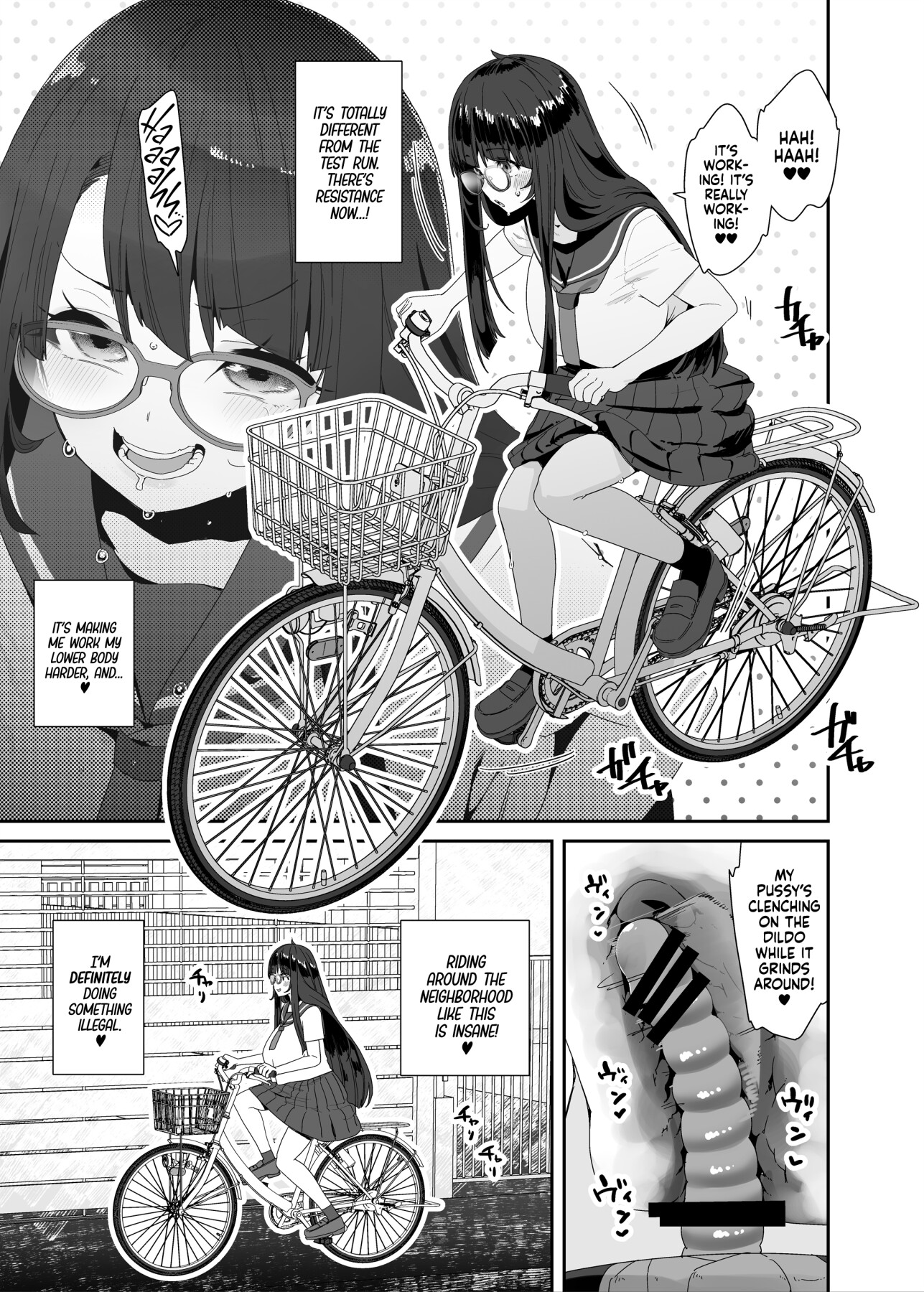 Hentai Manga Comic-The Slutty, Stacked Middle Schooler Who Gets Off on her Bike-Read-9